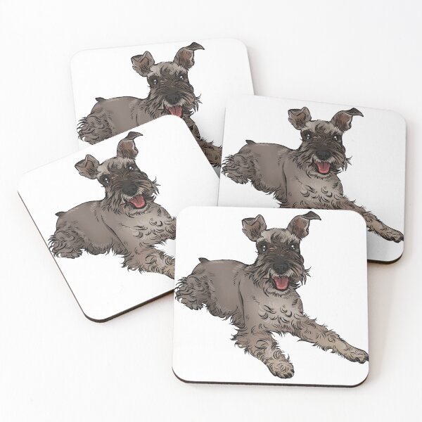 Item preview, Schnauzer laying down designed and sold by Petcetera.