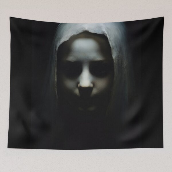 Item preview, The Ghostly Enigma: Mysterious Ghost Face Art designed and sold by Philipe3d.