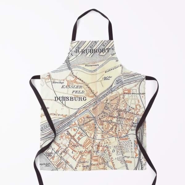 Item preview, Vintage Map of Duisburg Germany (1911) designed and sold by BravuraMedia.