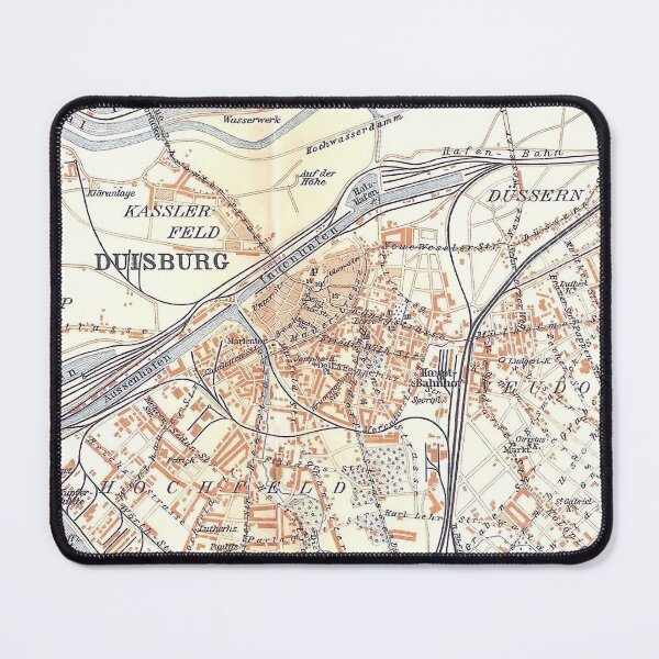 Item preview, Vintage Map of Duisburg Germany (1911) designed and sold by BravuraMedia.