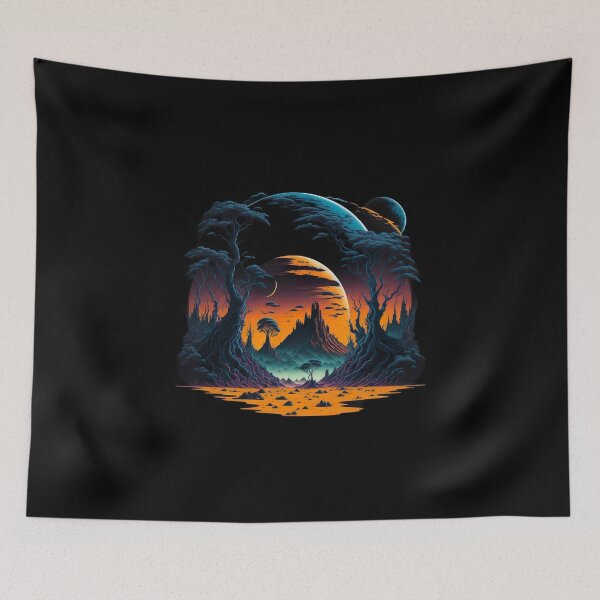 Item preview, Alien Planets Align | Sci-Fi designed and sold by lofirun.