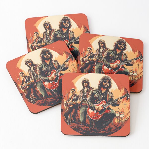Item preview, A retro-styled poster design of a rock band from the 70s designed and sold by Retro Fit.