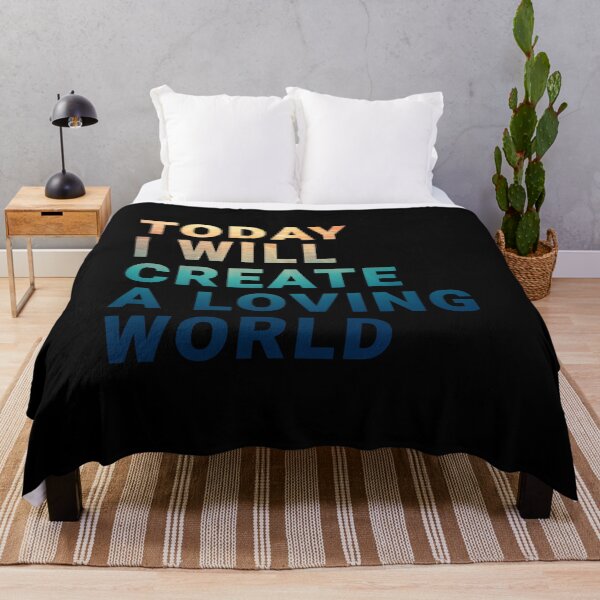 Item preview, Motivational and inspirational quote Today I will create a loving world designed and sold by SandaArtDesign.
