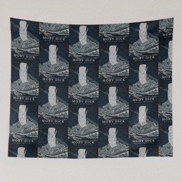 Artikelvorschau, Moby Dick-Buchcover von Herman Melville entworfen und verkauft von booksnbobs.