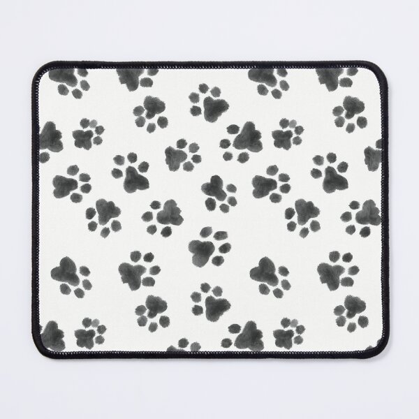 Item preview, Black paw prints on white background designed and sold by sagm.