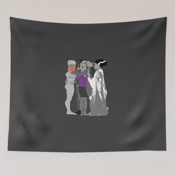 Item preview, Art - Hand-Drawn Ghouls just wanna have fun - Selfie Selfish time designed and sold by Eejee-SK.