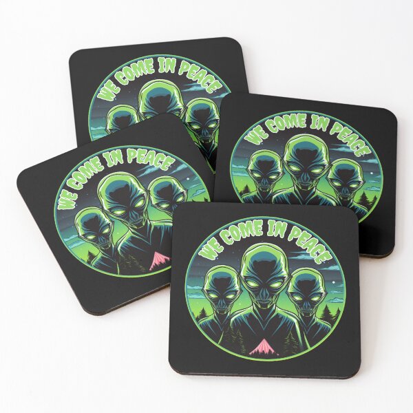 Item preview, We Come In Peace  designed and sold by letsgetinspired.