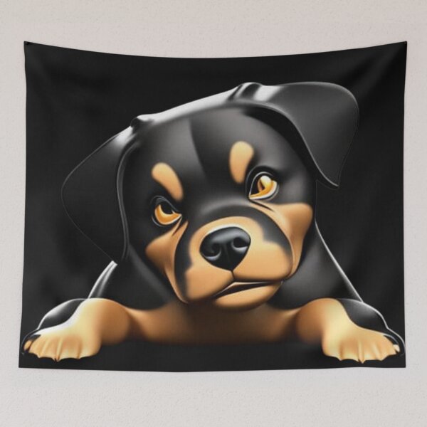 Item preview, grumpy rottweiler puppy 1 designed and sold by MariluValdez.