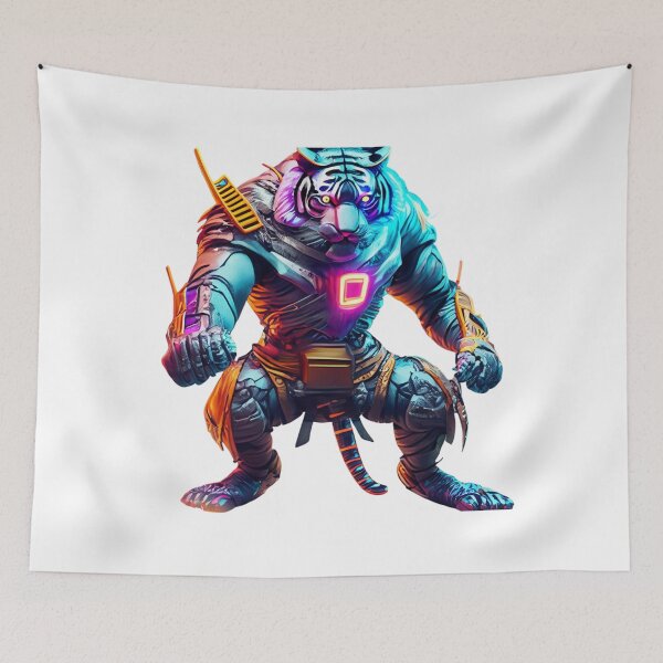 Item preview, Cyberpunk Tiger in Samurai Armor 6 designed and sold by Finity Atelier.