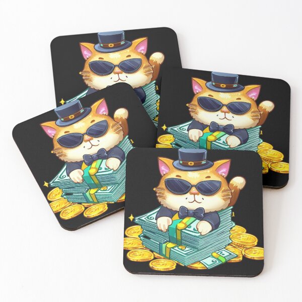 Item preview, Millionaire Cat On A Pile Of Bills designed and sold by OliversCat.