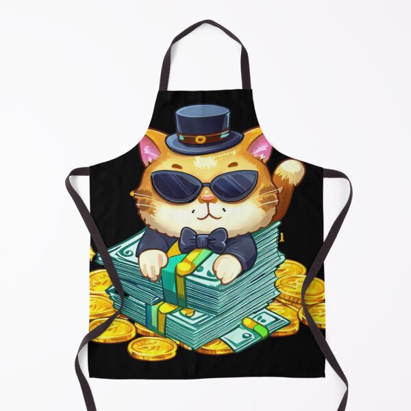 Item preview, Millionaire Cat On A Pile Of Bills designed and sold by OliversCat.