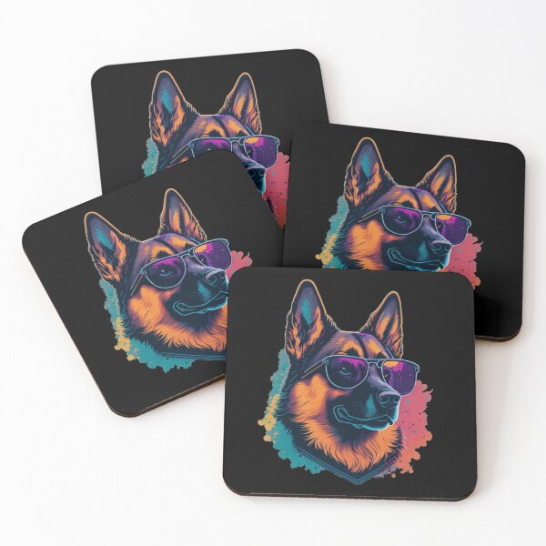 Item preview, German Shepherd in sunglasses designed and sold by Pug-Obsession.