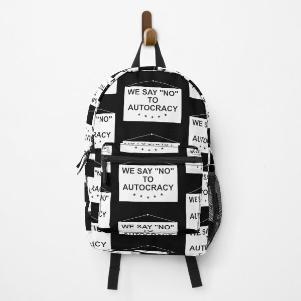 Item preview, We say no to autocracy black text designed and sold by Politics-Corner.