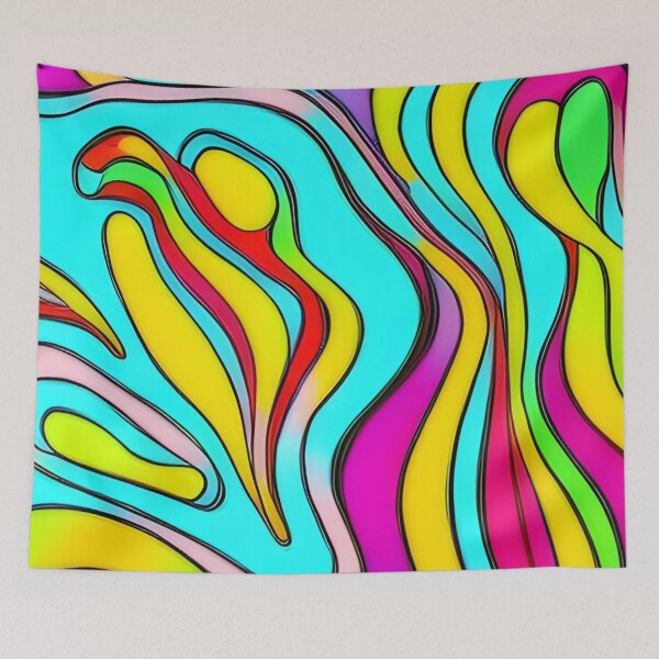 Item preview, Abstract Colorful Psychedlic Pattern  designed and sold by calibrit.