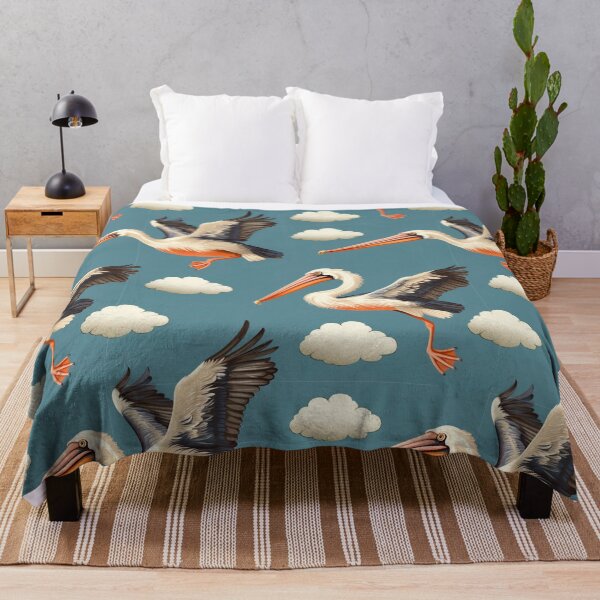 Item preview, The Majestic Pelicans Digital Pattern designed and sold by zolarche.