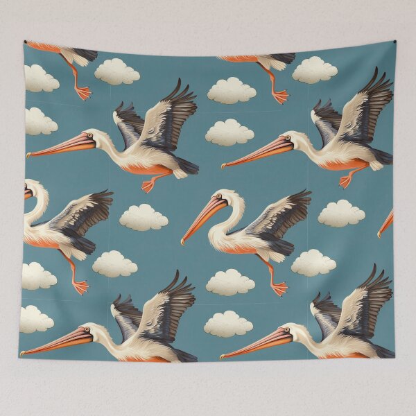 Item preview, The Majestic Pelicans Digital Pattern designed and sold by zolarche.