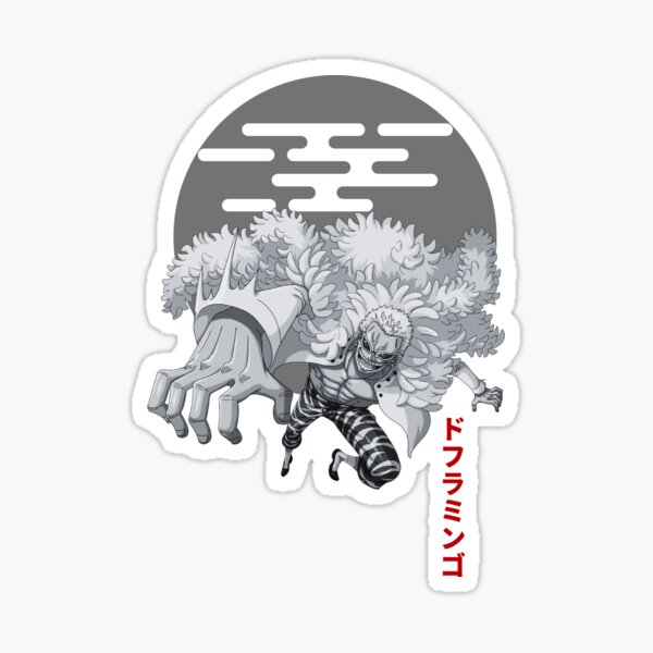 DONQUIXOTE DOFLAMINGO ONE PIECE Sticker for Sale by allwhatiwant4