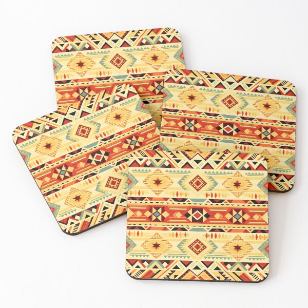 Item preview, Vibrant Aztec Folk Ethnical Pattern Print designed and sold by imaginariumlab.