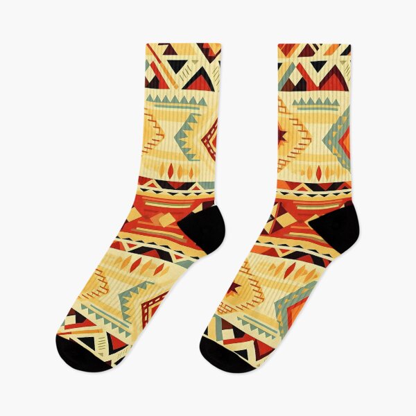 Item preview, Vibrant Aztec Folk Ethnical Pattern Print designed and sold by imaginariumlab.