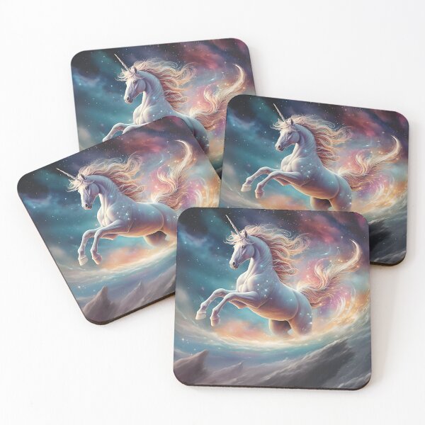 Item preview, Mystical Soar - A Hyper-Detailed Unicorn in Night Sky's Clouds designed and sold by vadimcarazan.