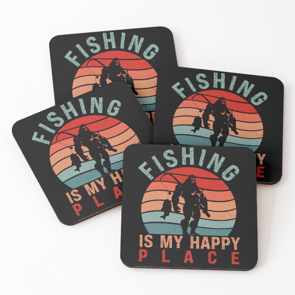 Item preview, Funny Bigfoot fishing, fishing Is my Happy place designed and sold by Drzamag.