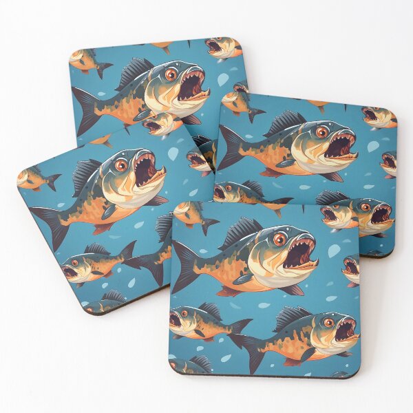Item preview, Fierce Piranhas Graphic Design Print designed and sold by imaginariumlab.