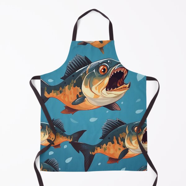 Artikelvorschau, Furchterregende Piranhas Grafikdesign Druck entworfen und verkauft von imaginariumlab.