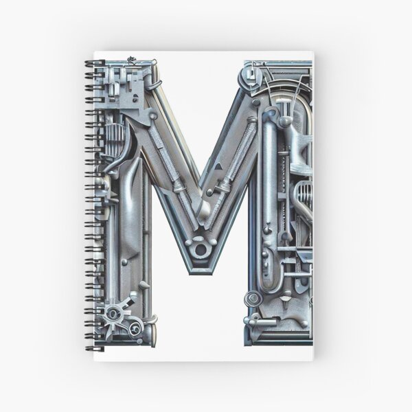 MECHANIX LETTER M Spiral Notebook