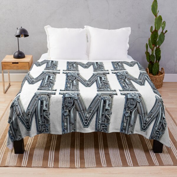 MECHANIX LETTER M Throw Blanket