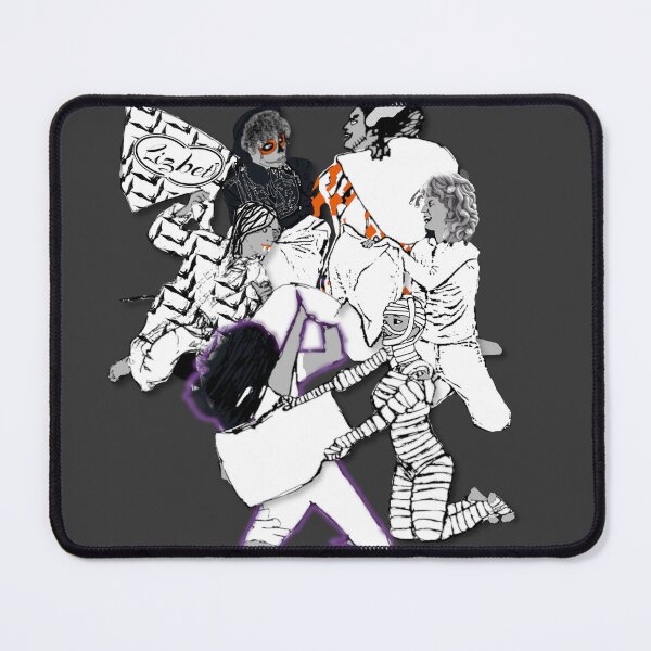 Item preview, Art - Hand-Drawn Ghouls just wanna have fun - Pillow fight designed and sold by Eejee-SK.