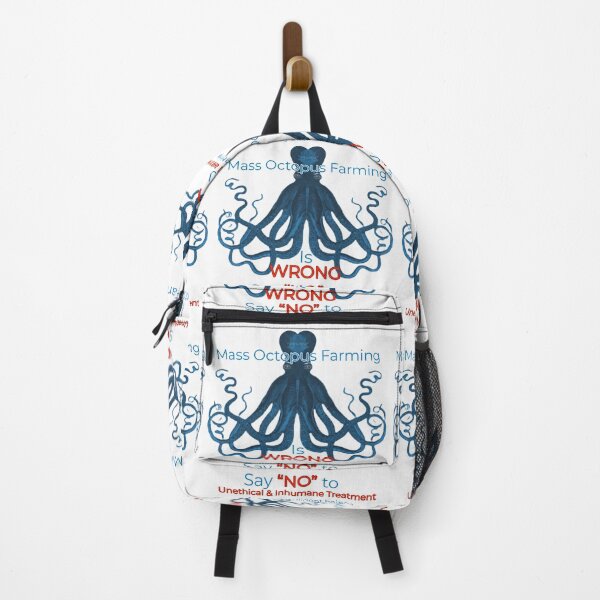 Item preview, Say NO to unethical and inhumane treatment of highly intelligent beings mass octopus farming is wrong in blue designed and sold by TheBruce77.