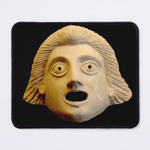 Item preview, Ancient Greek Theatre Mask Representing Young Man designed and sold by Talia Felix.