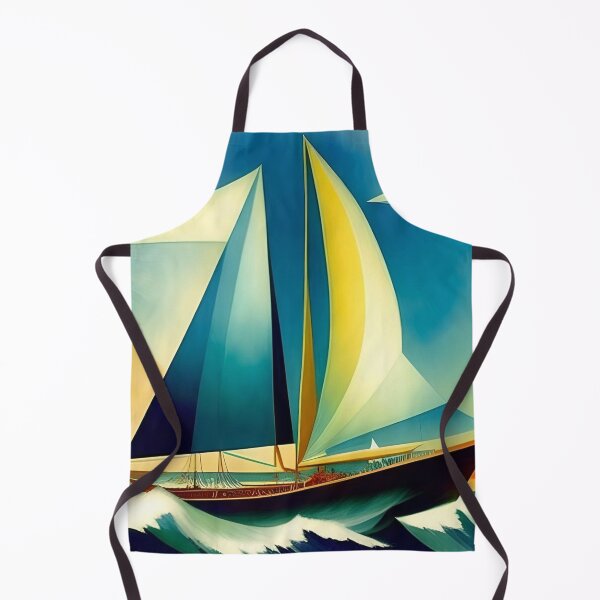 Item preview, Sailboats nautical, maritime landscape coastal with multi-colored sails painting by Lyonel Feininger Art Print designed and sold by Jéanpaul Ferro.