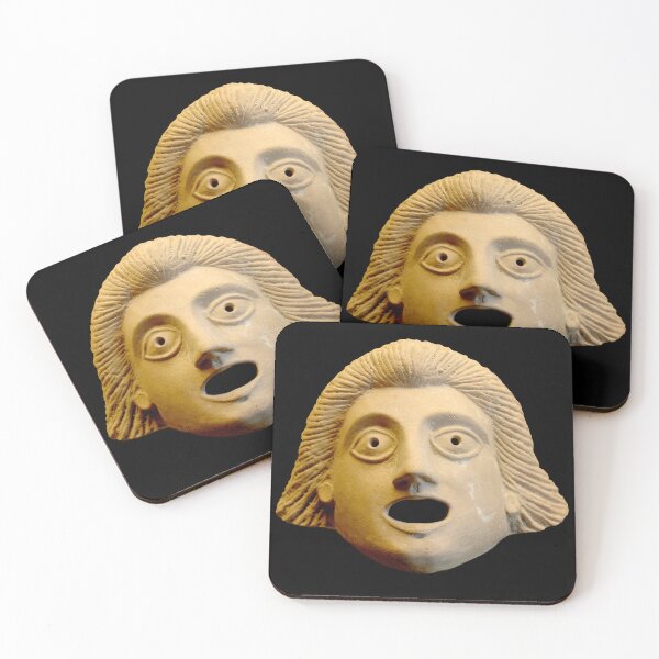 Item preview, Ancient Greek Theatre Mask Representing Young Man designed and sold by Talia Felix.