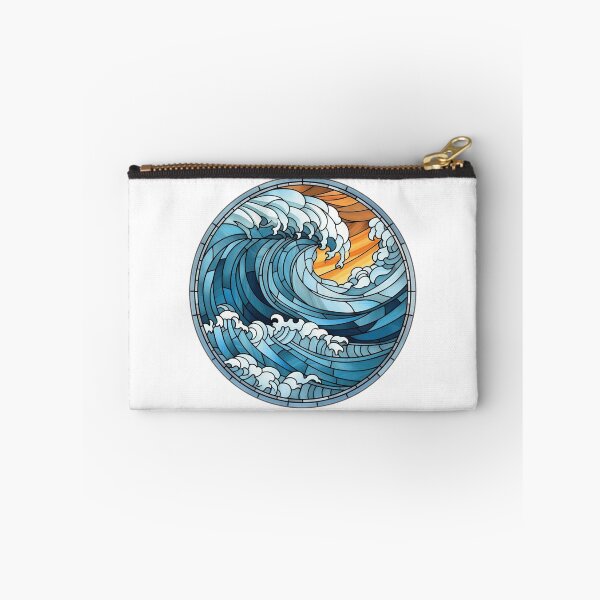 Item preview, Stained Glass Ocean Waves designed and sold by MonkeyBizness.