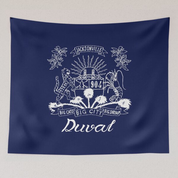 Item preview, Duval Crest White Lettering on Navy Blue designed and sold by DuvalCrest.