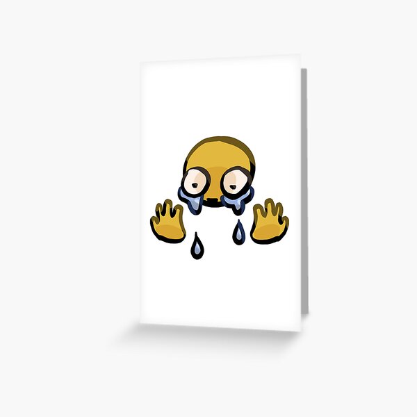 Thinking about cursed emoji hand Sticker for Sale by JanineUrban