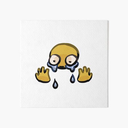 Sad cursed emoji Art Board Print for Sale by jenmish