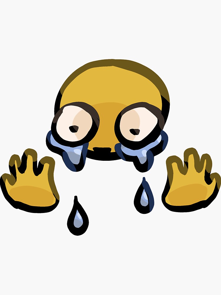 cursed emoji crying | Sticker