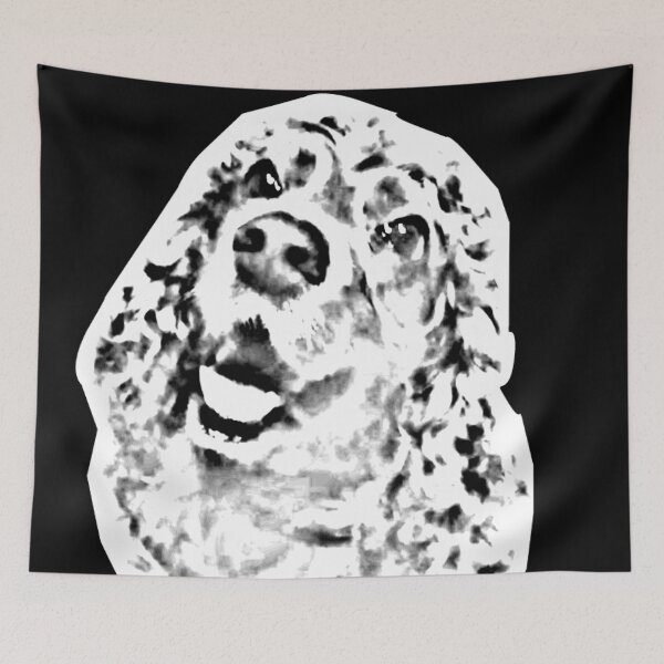 Item preview, CUTE PERSONALIZED PUPPY IN BLACK AND WHITE designed and sold by Memories-in-Pet.