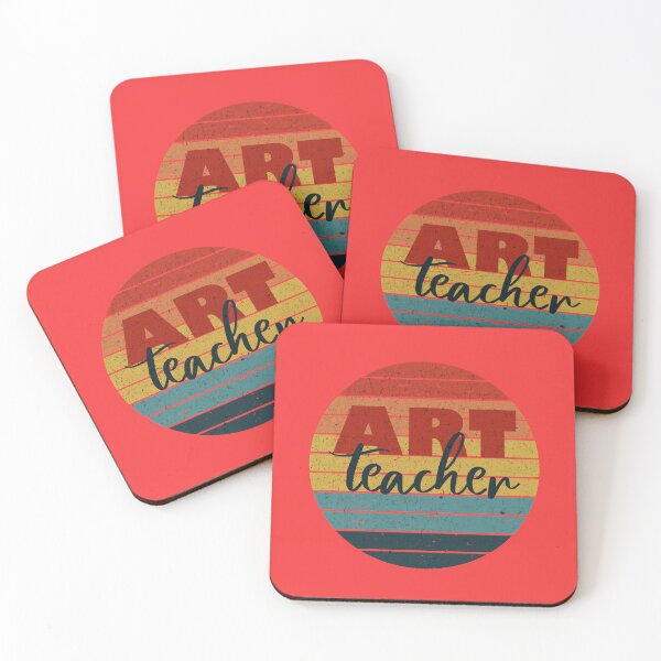 Item preview, Favorite Art Teacher Rainbow Retro Grunge designed and sold by heartsake.