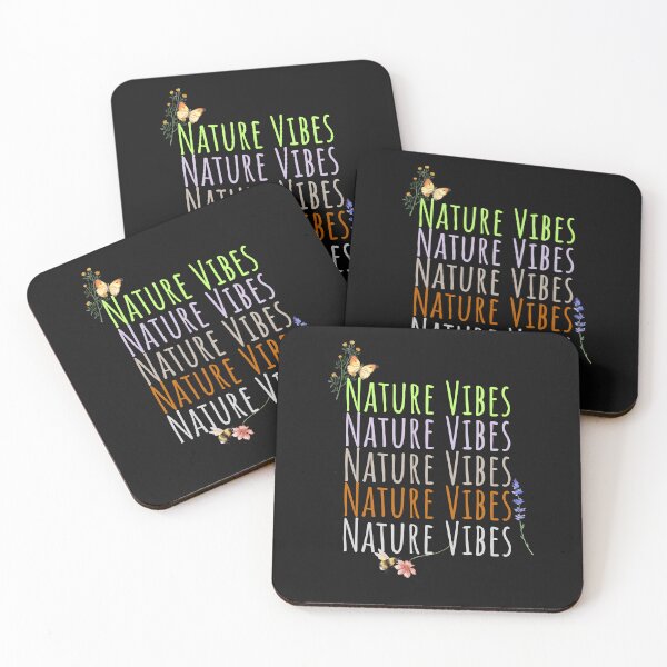 Item preview, Nature Vibes Colorful Text With Wildflowers Design designed and sold by EarthArtDesigns.
