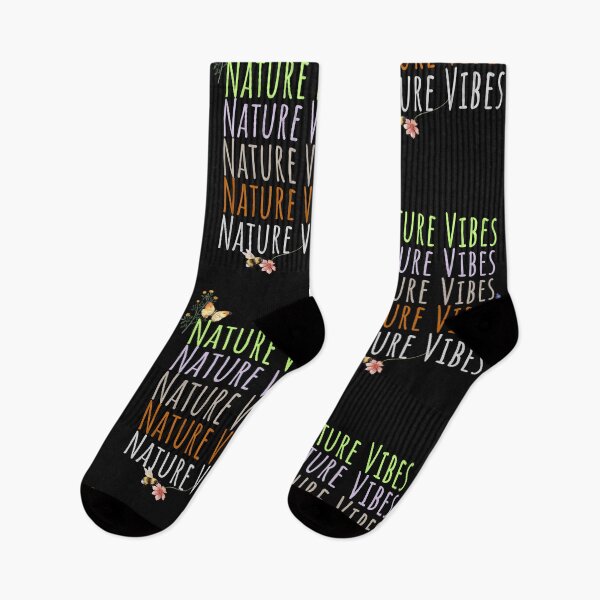 Item preview, Nature Vibes Colorful Text With Wildflowers Design designed and sold by EarthArtDesigns.