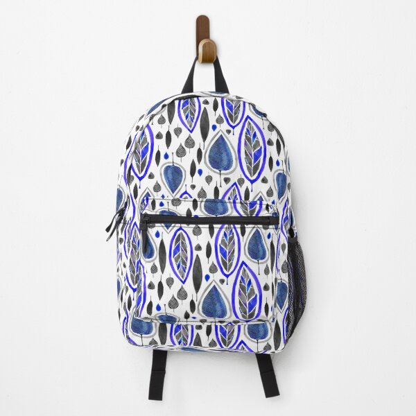 Item preview, Modern Leaves Blue Gray designed and sold by artonthefly.