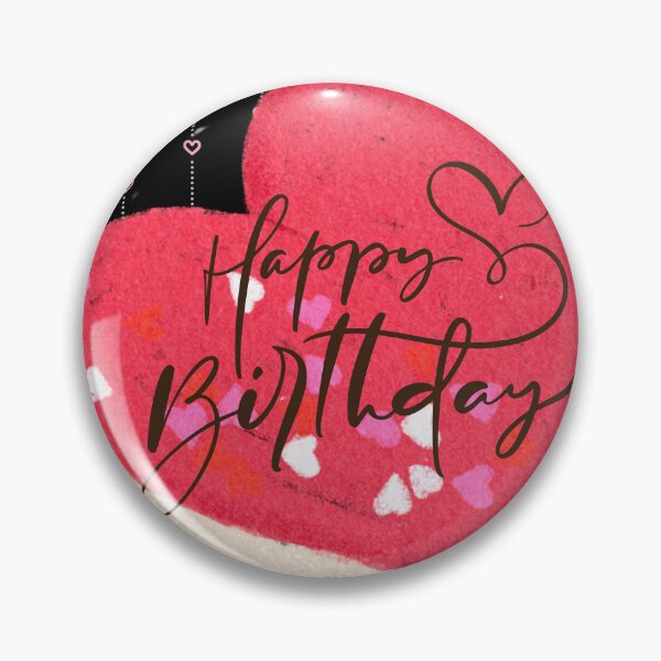Artikelvorschau, Roter Macaron, alles Gute zum Geburtstag entworfen und verkauft von mimo-Eshop.