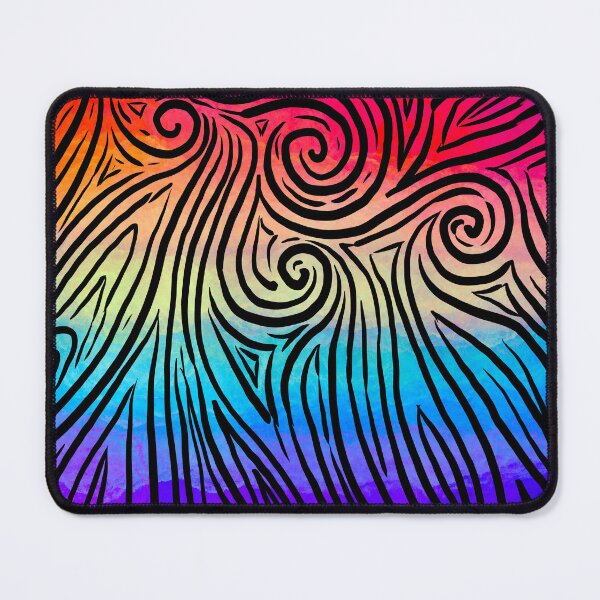 Item preview, Flowing Harmony: Bold Black Lines on a Rainbow Canvas designed and sold by Lubellebubble20.