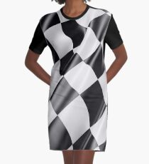 Checkered Flag, Cloth, WIN, WINNER, Chequered Flag, Motor Sport, Racing Cars, Race, Finish line Graphic T-Shirt Dress
