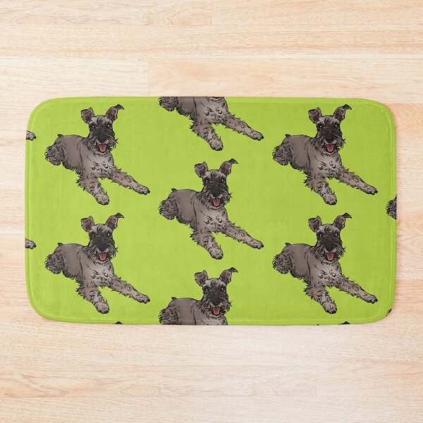 Item preview, Schnauzer laying down Green designed and sold by Petcetera.