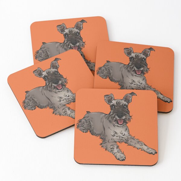 Item preview, Schnauzer laying down Orange designed and sold by Petcetera.