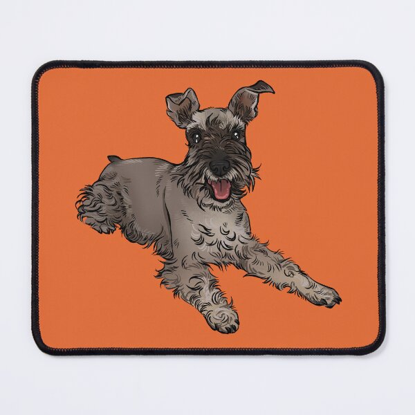Item preview, Schnauzer laying down Orange designed and sold by Petcetera.